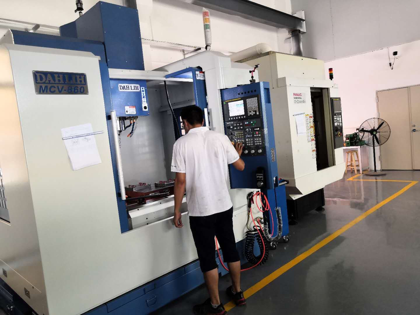 CNC machining workshop
